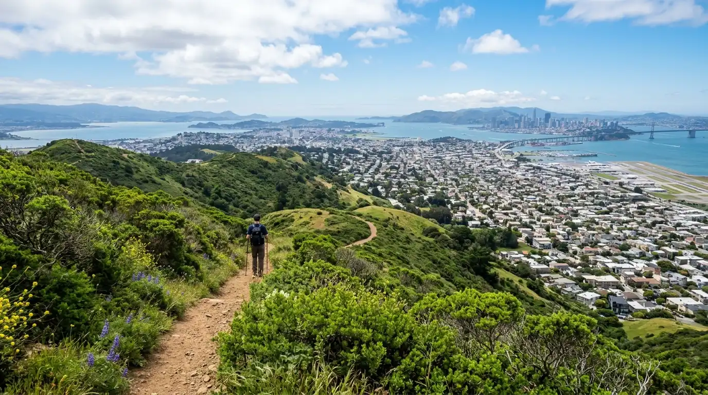 San Bruno Mountain hiking trail